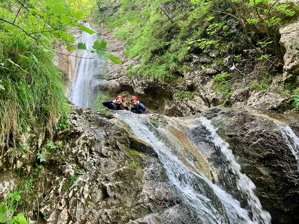 Optioneel canyoning in Slovenie